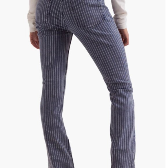 Level Up Stripe Side Slit Bootcut Jeans - Picture 2 of 6